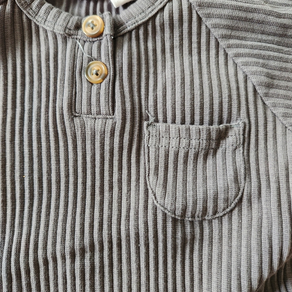 Jamie Kay Gray Ribbed Onesie - Picture 2 of 5